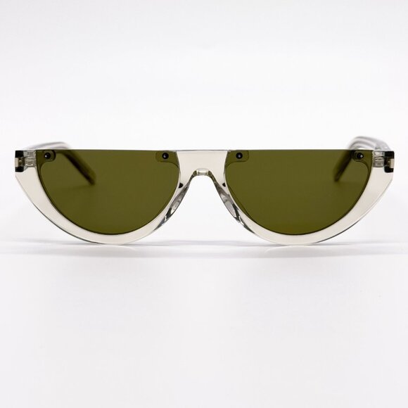 NEW SAINT LAURENT SL 563 003 WOMEN CLEAR GREEN SUNGLASSES SAINT LAURENT SL563 - Picture 4 of 11
